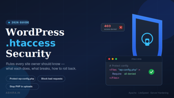 WordPress .htaccess Security Checklist