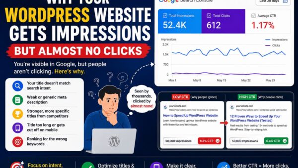 Why WordPress Gets Impressions, Not Clicks